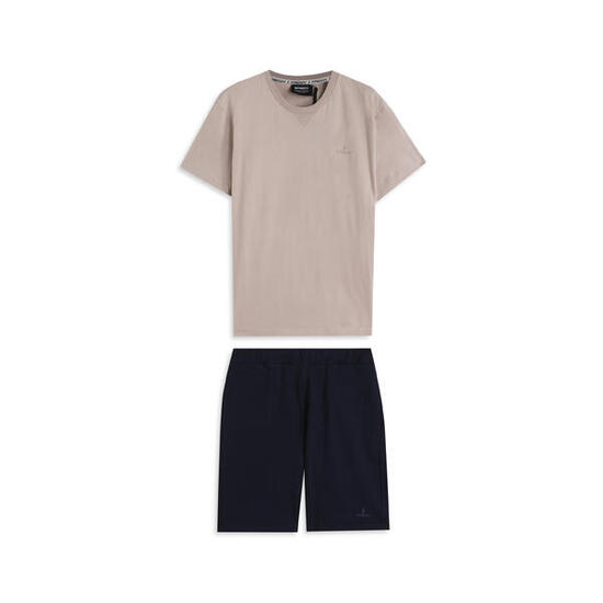 Tenue de sport en coton avec un t-shirt et un bermuda