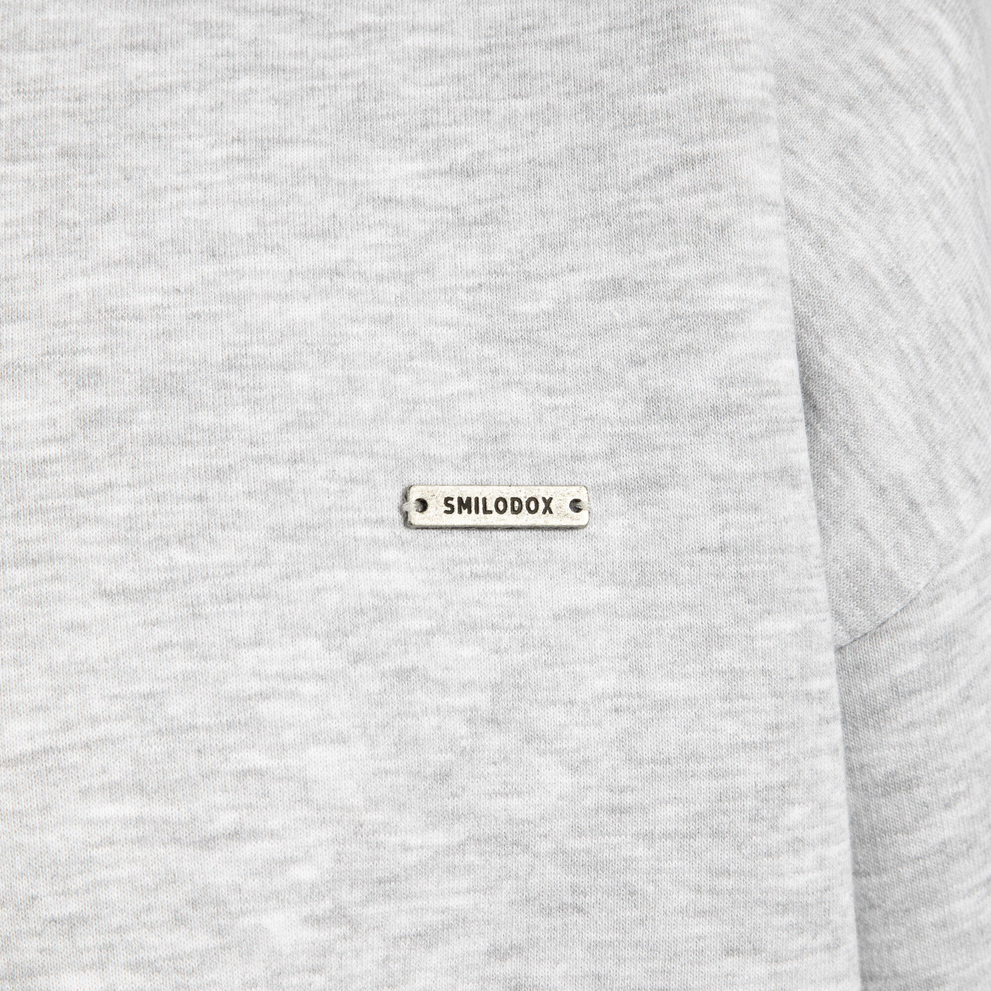 Unisex Sweatshirt Riven Grau Melange 4/5