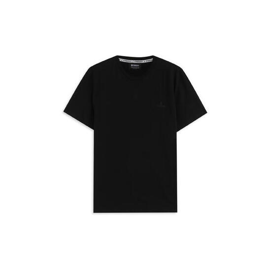 T-shirt coupe classique avec col rond et logo ton sur ton