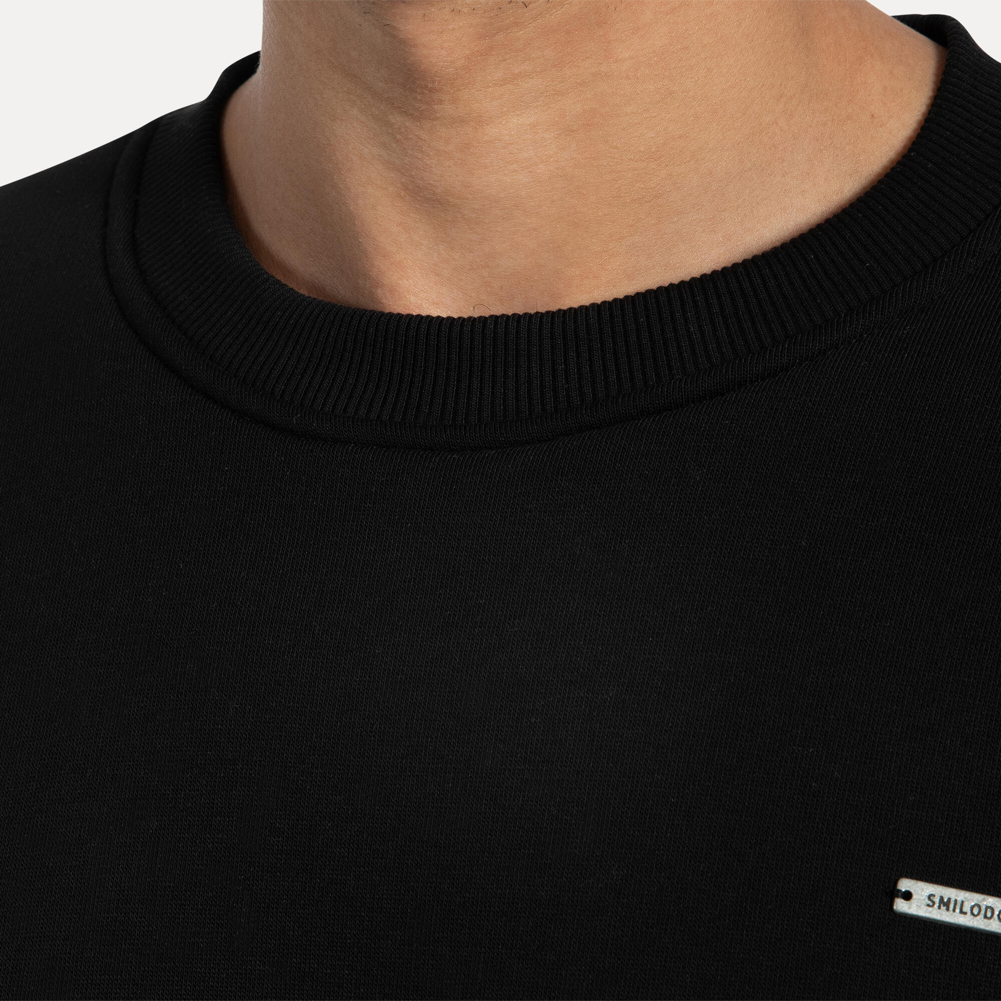 Unisex Sweatshirt Riven Schwarz 3/5