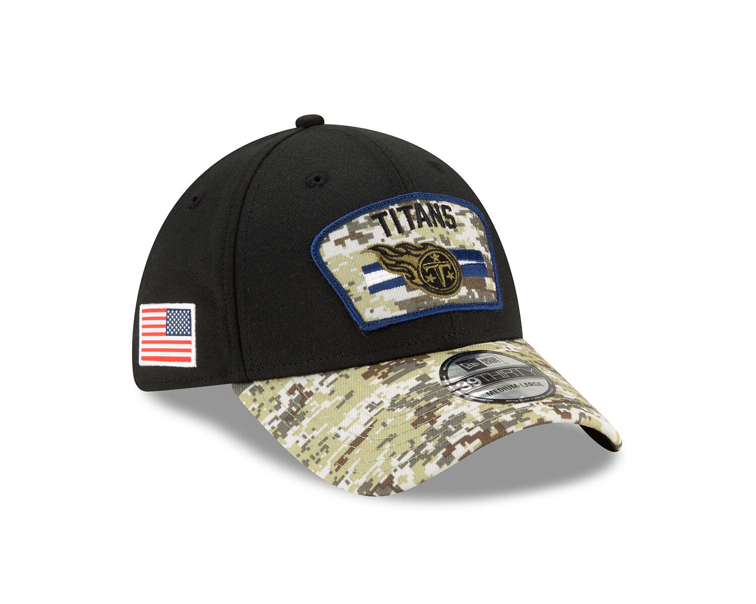 New Era 39THIRTY Cap Salute To Service 3930 Tennesse Titans schwarz 2/7