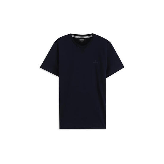 T-shirt coupe classique avec col rond et logo ton sur ton