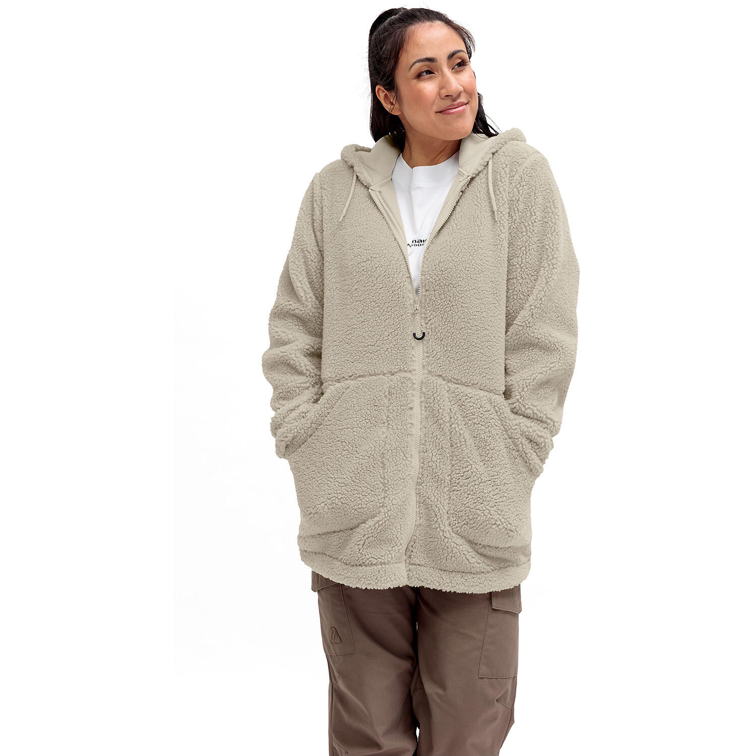 Pile con cappuccio da donna Maier Sports Cheviot 3/6