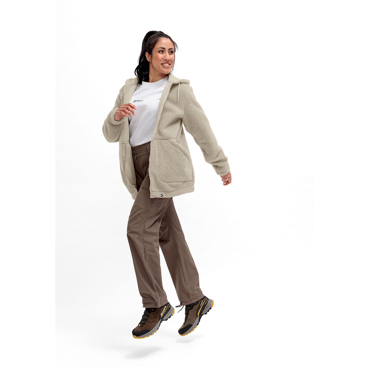Pile con cappuccio da donna Maier Sports Cheviot 6/6