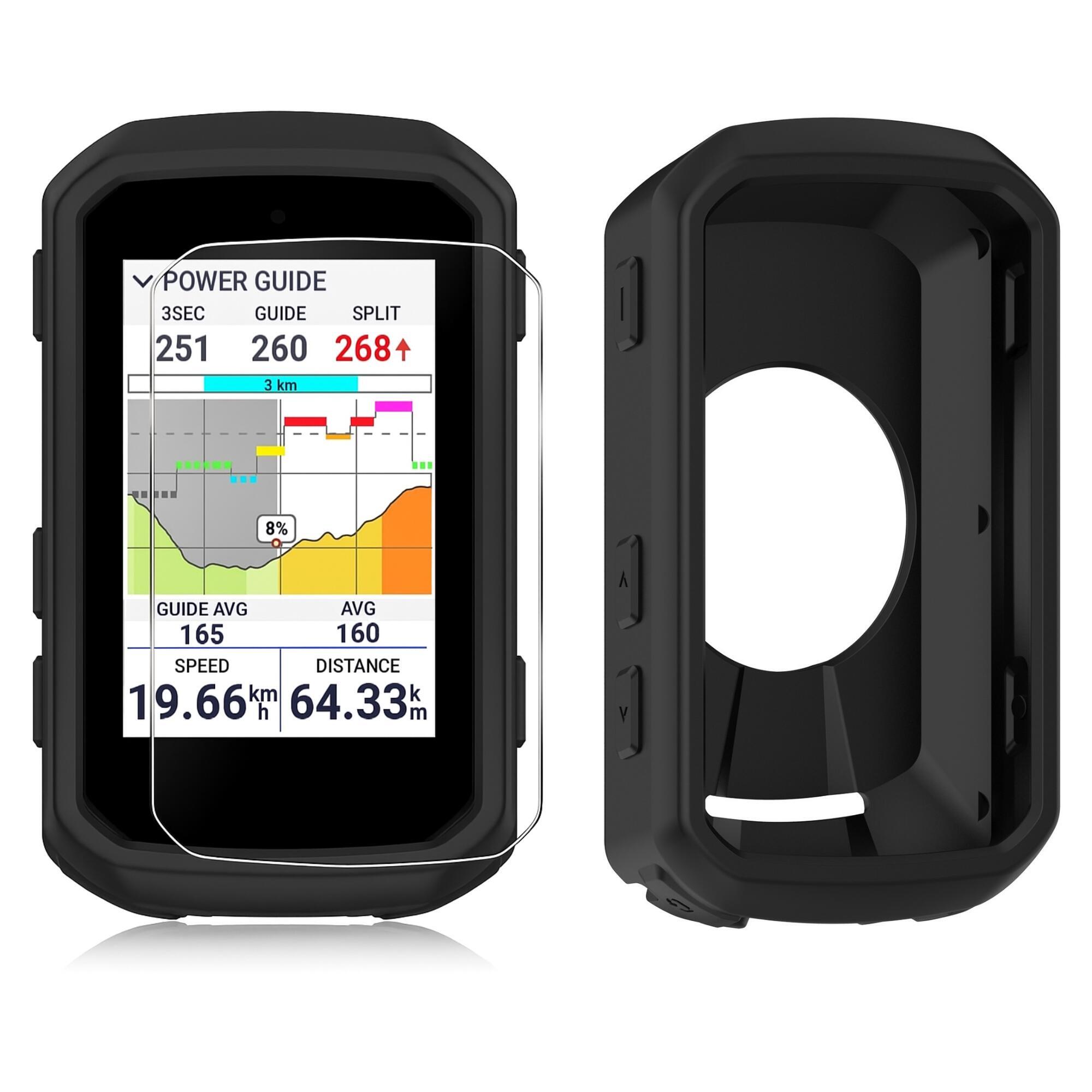 Bikeflow - Pack Étui Silicone + Verre Trempé 9h – Garmin Edge 850 / 550 - Compteur Gps Vélo - No Size - Decathlon