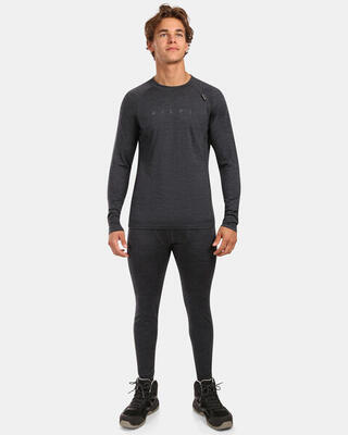 Heren merino wol basislaag top met lange mouwen kilpi mavora top-m
