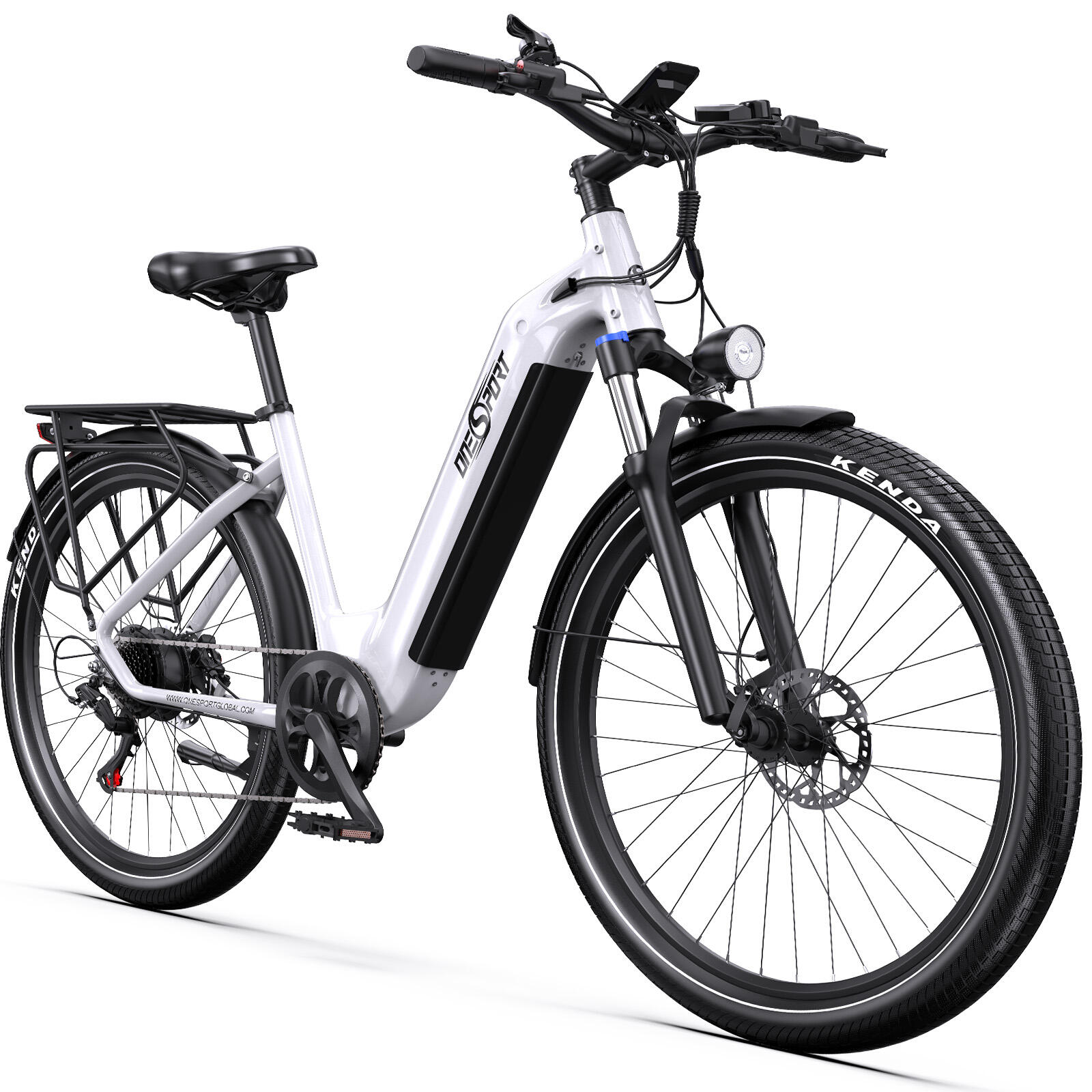 Onesport - Vélo Électrique Onesport Ot05 – 250w, Batterie 36v 18,2ah, Autonomie 120 Km - Vélo Cargo - Noir - 390 Mm - Decathlon