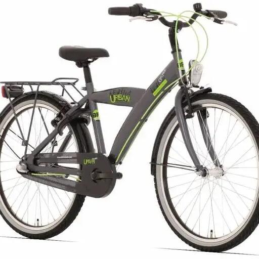 Bikefun Urban City 26 inch Kids Bike — Shimano Nexus 3-Speed, Titanium Finish.