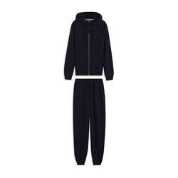 Survêtement de sport en coton avec sweat-shirt avec fermeture zippée et capuche