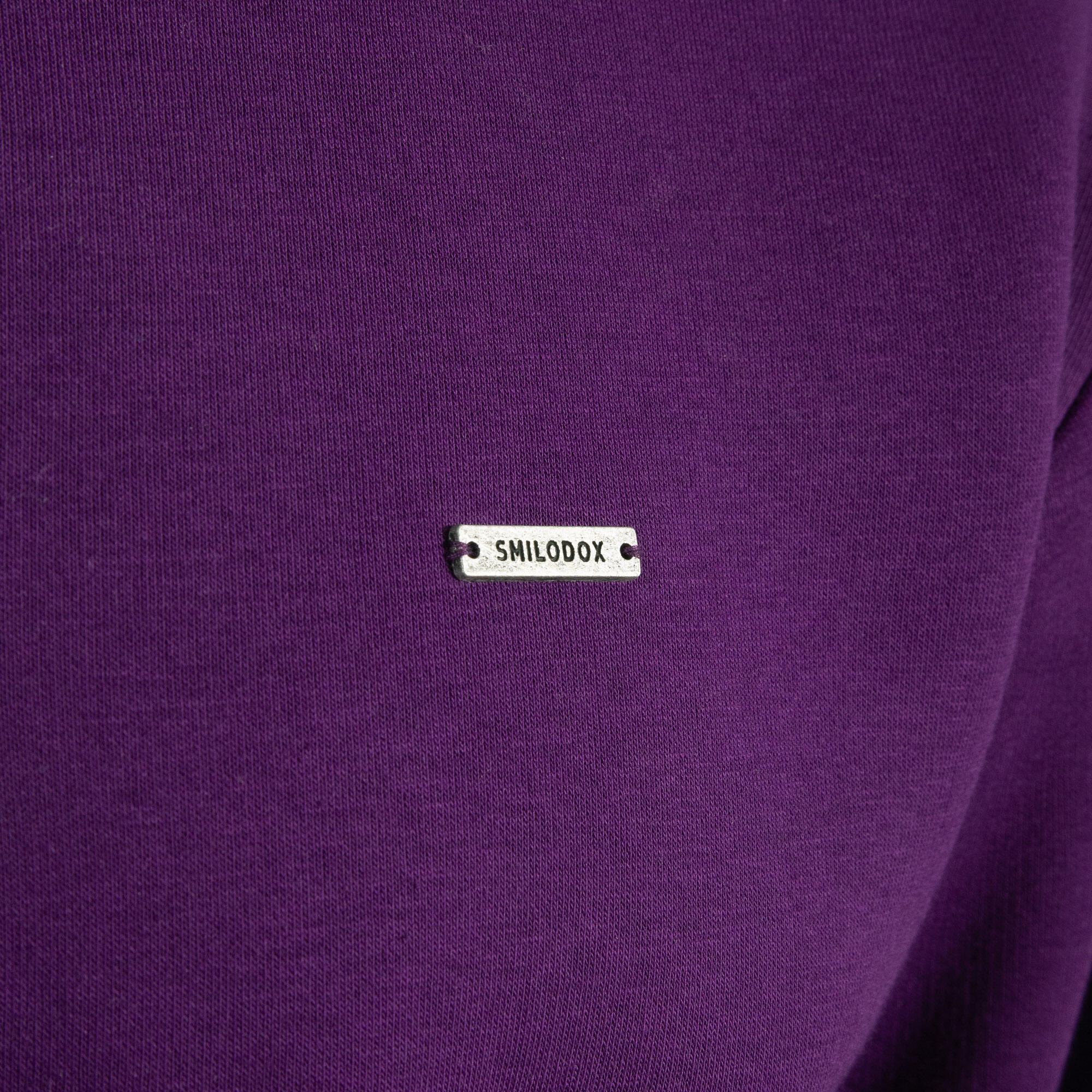 Unisex Sweater Half Zip Jago Lila 4/5
