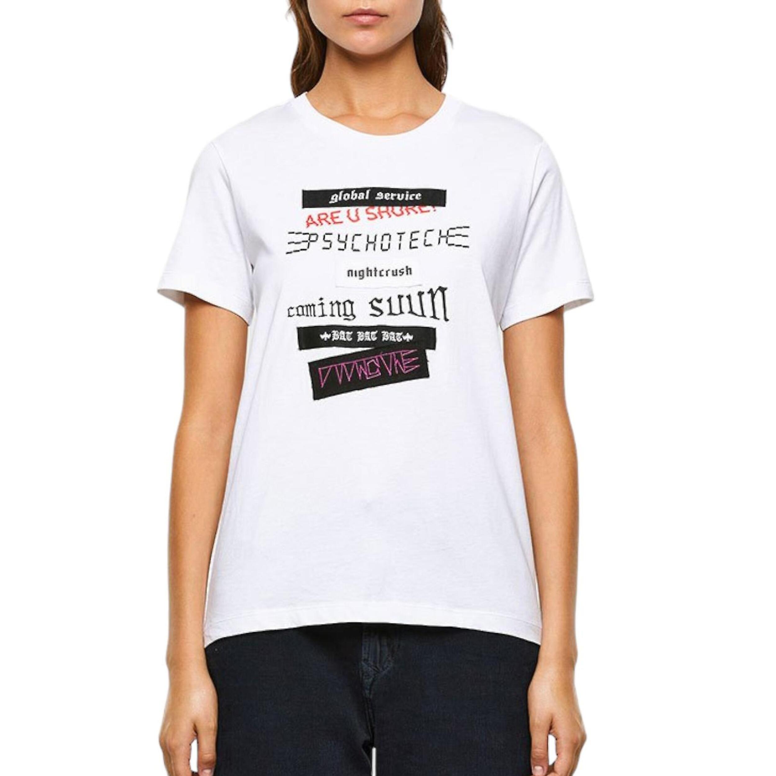 Diesel - T-shirt De Randonnée Diesel Sily Pour Femme - Maillot Manches Courtes - Blanc - Decathlon