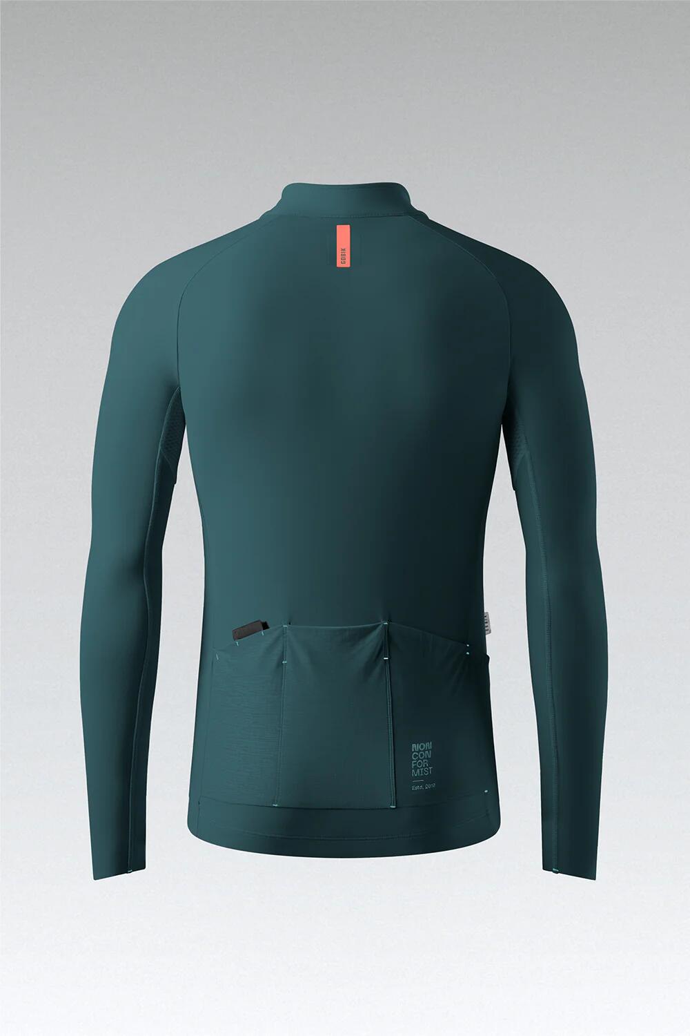 Maillot de vélo à manches longues Pacer Solid 2.0 Sunken Homme - Taille L 2/5