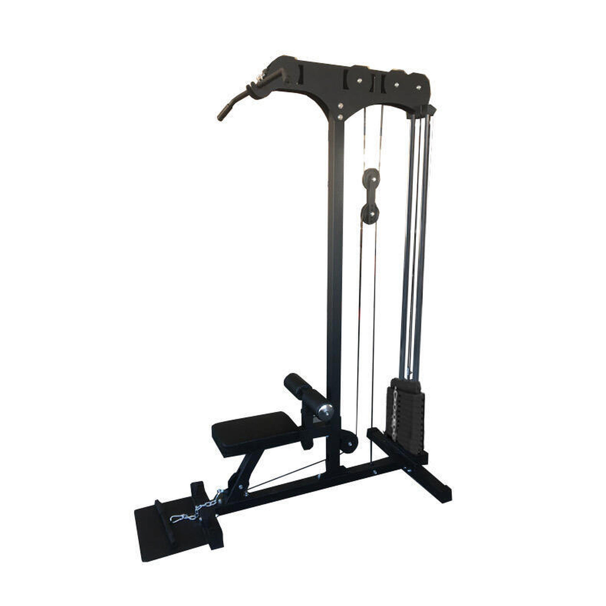 Ion Fitness - Poulie F6050 - Tour De Poids En Acier De 90 kg - Disques Olympiques De 50 mm - Appareil Multifonction - Noir - Taille Unique - Decathlon