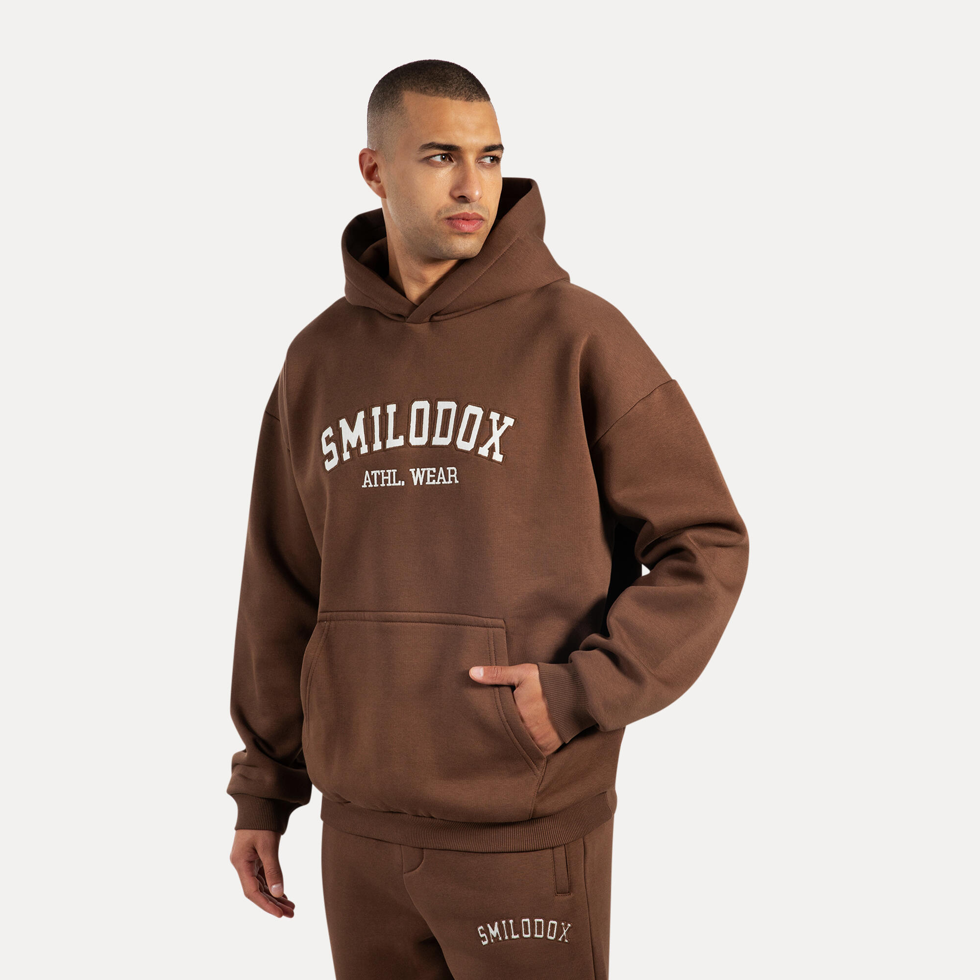 Herren Hoodie Kayson Dunkelbraun 2/5