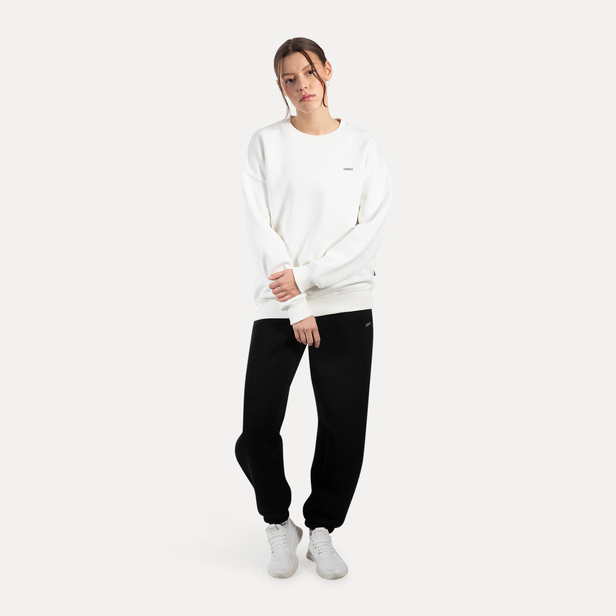 Unisex Sweatshirt Riven Creme 2/5