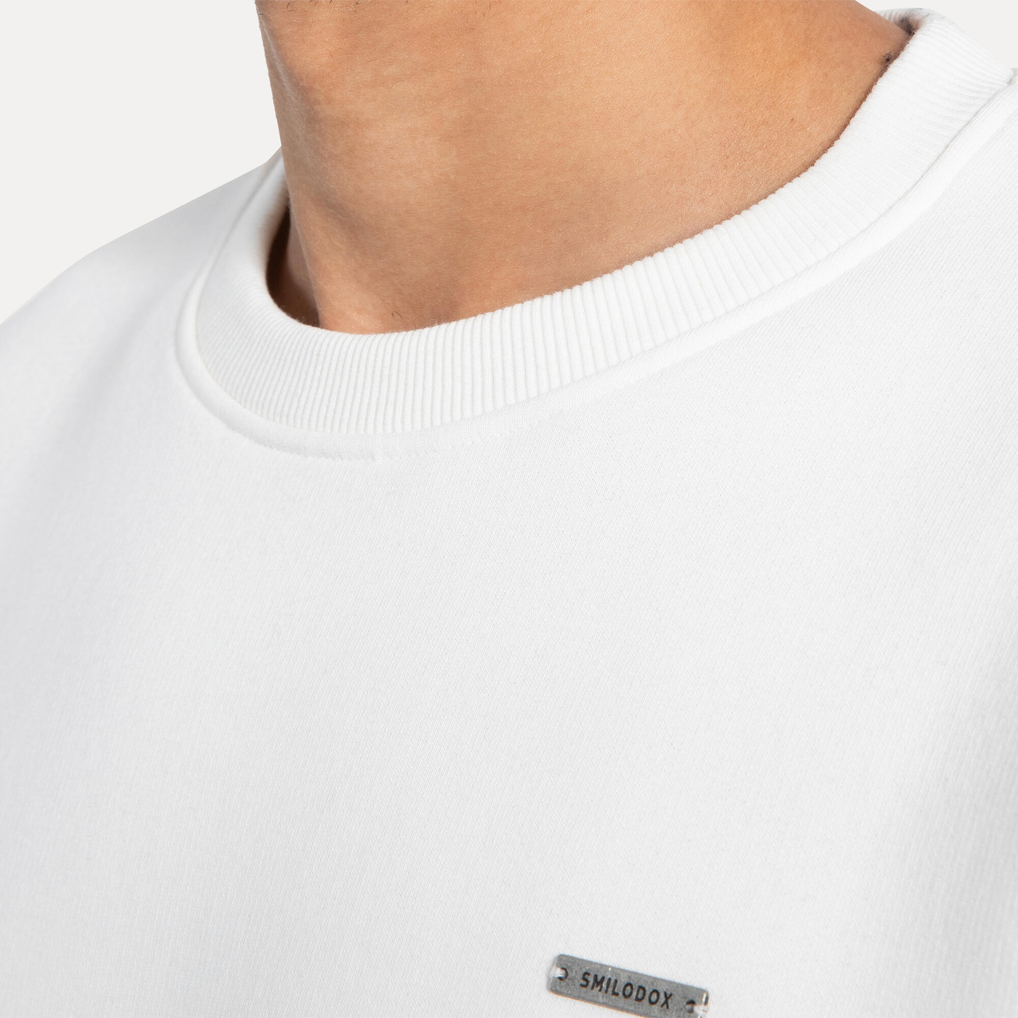 Unisex Sweatshirt Riven Creme 4/5