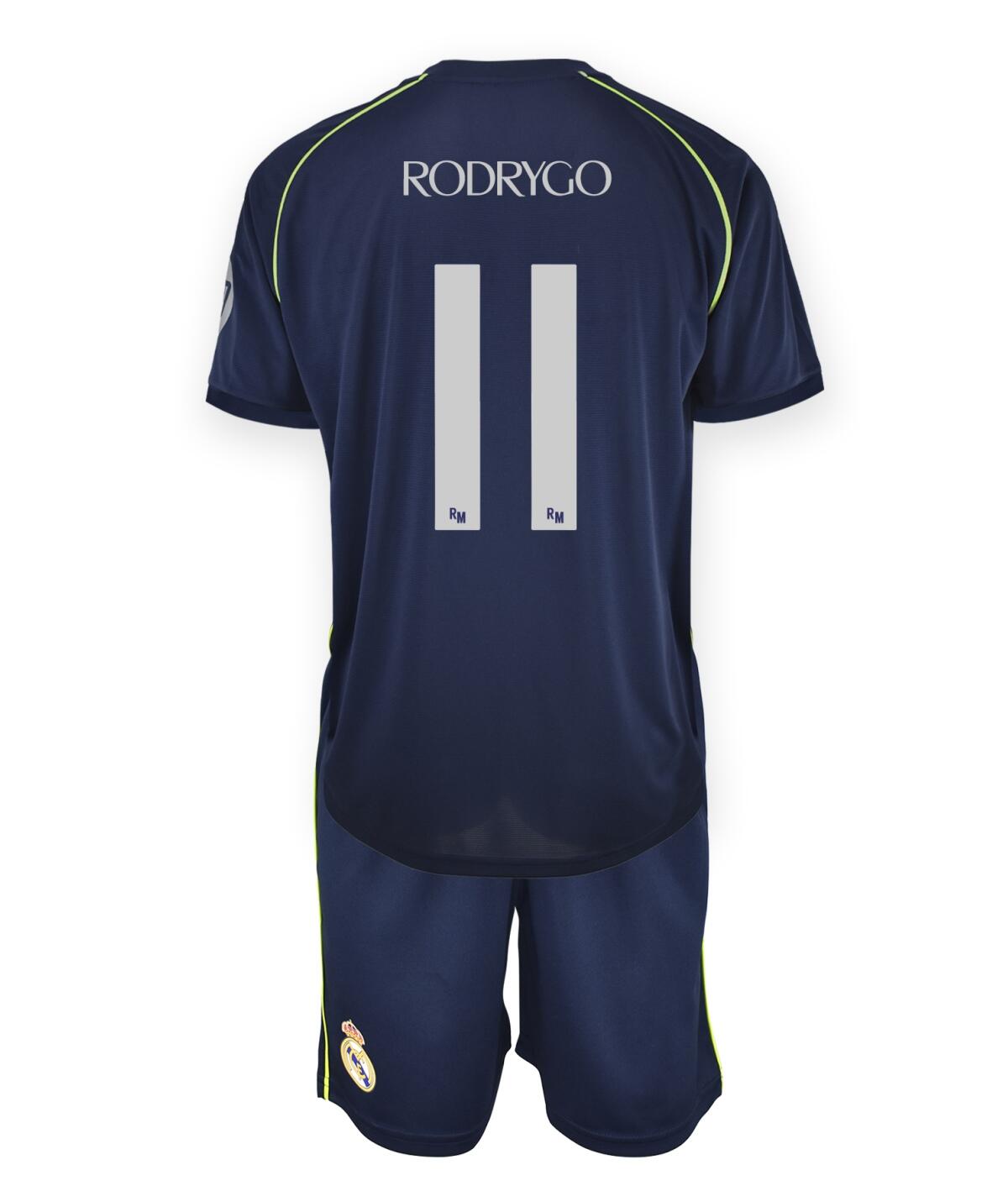 Camisola Rodrygo Away Futebol Real Madrid Réplica Oficial 25/26 - Criança 3/7