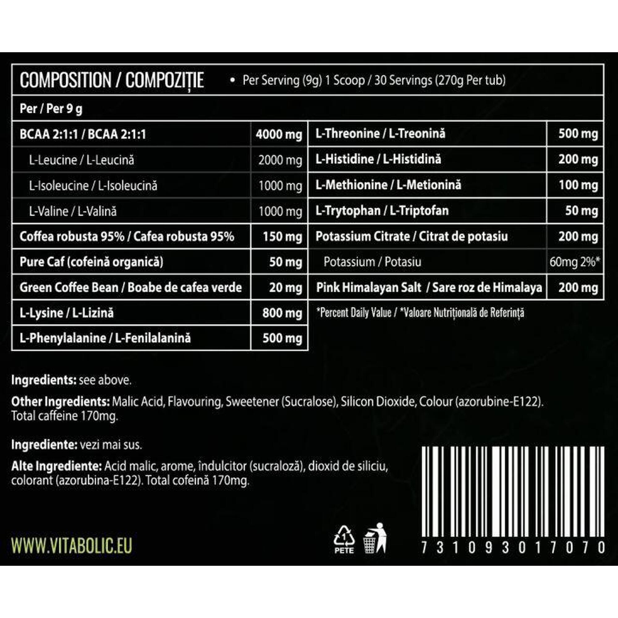 Aminoacizi EAA Power Cola Lime 270g