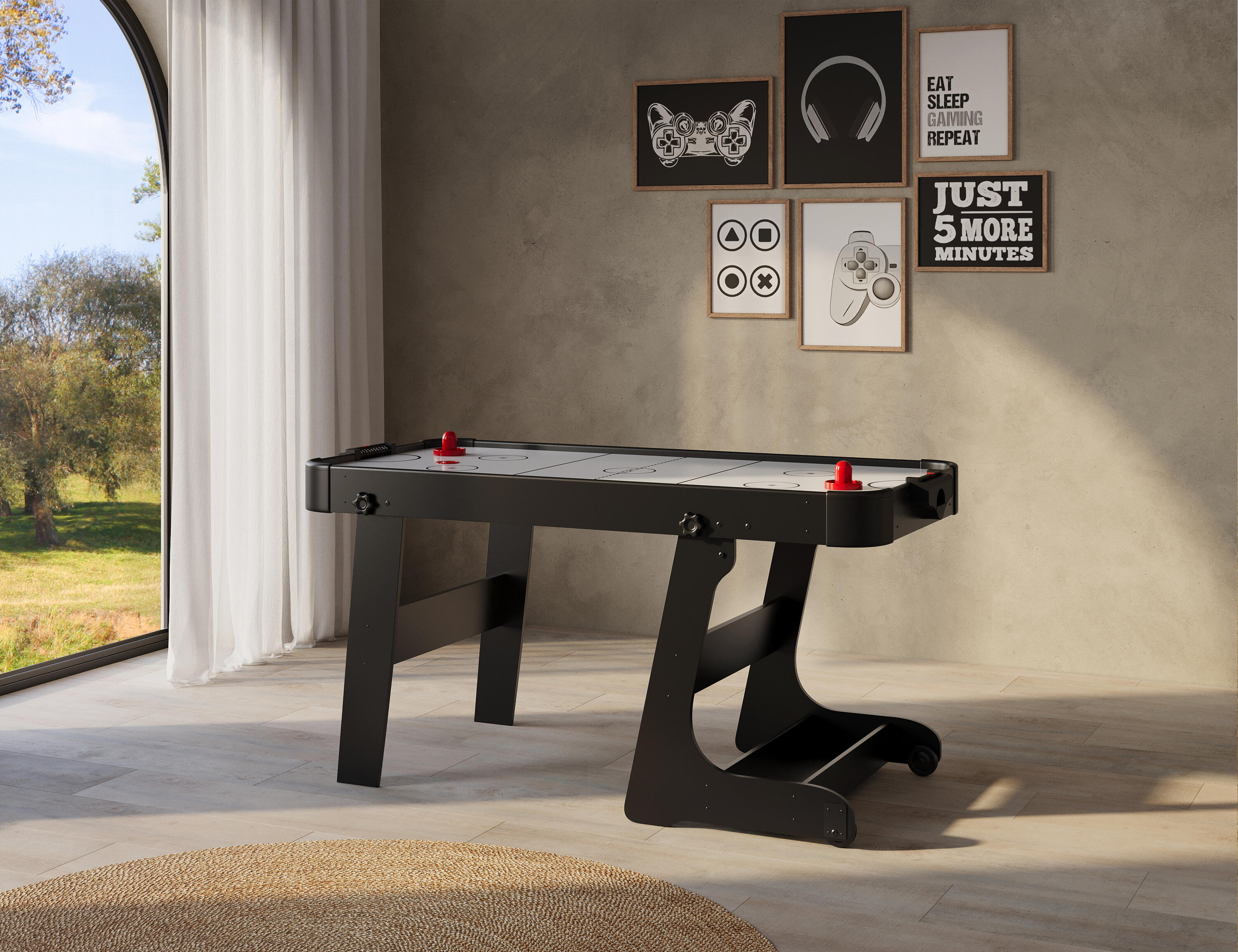 NORTH Arctic Table De Air Hockey Noir/Blanc 5FT 6/6