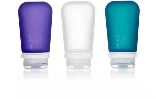 Humangear GoToob+ 3-Pack Large Clear/Purple/Teal 2/6