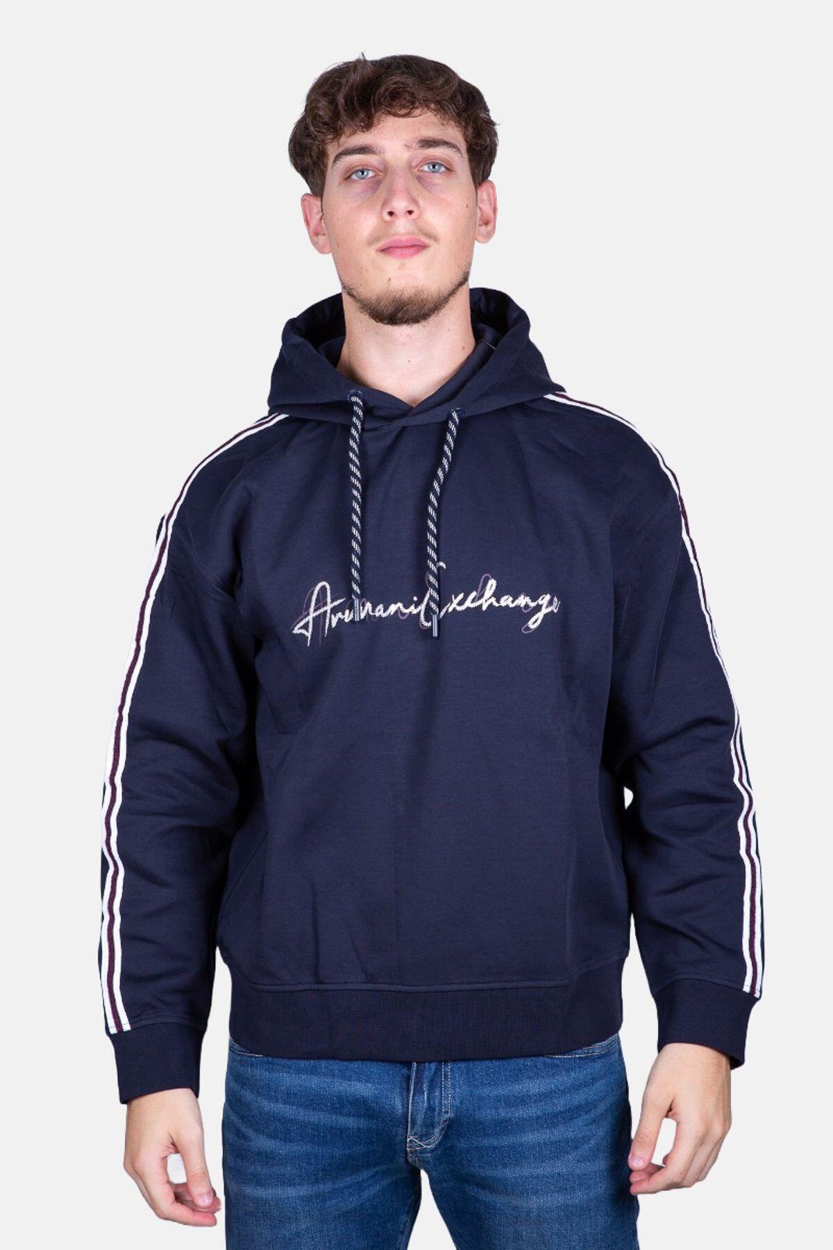 FELPA uomo armani exchange blu 1/4