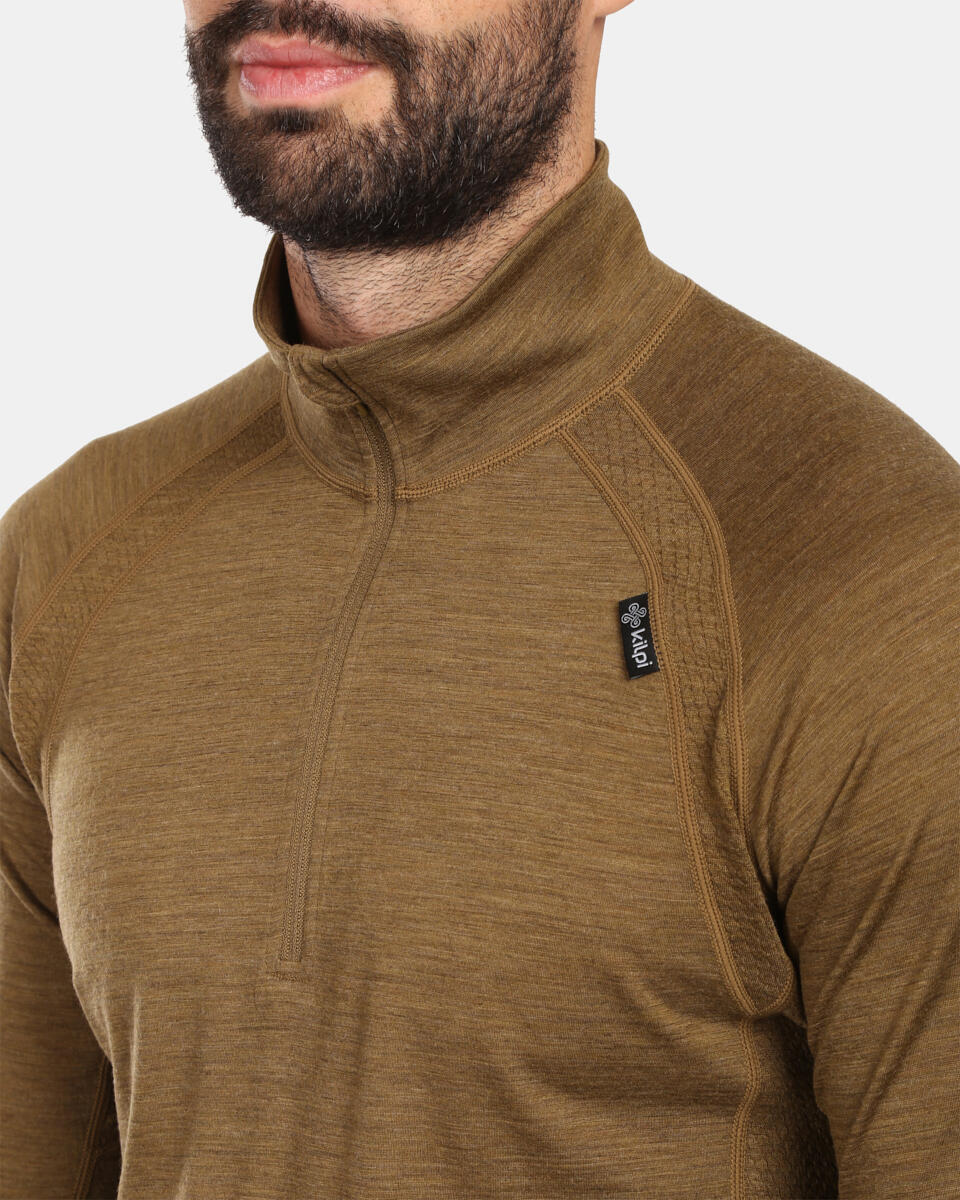 Haut thermique à manches longues en laine mérinos pour homme Kilpi JAGER-M 3/4