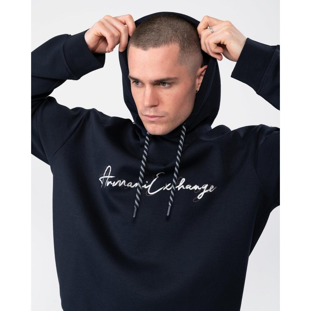 FELPA uomo armani exchange blu 3/4