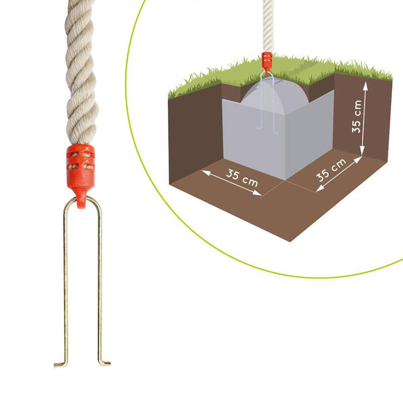 Corde à nœuds pour portique balançoire 5/5