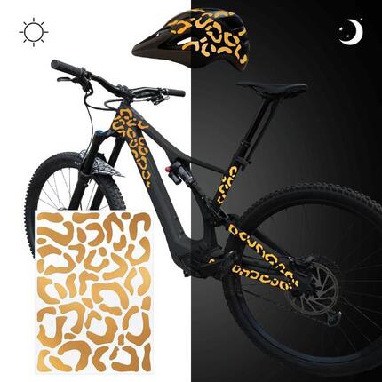 reflektierende Aufkleber Sticker Fahrrad Helm Reflektor Folie MTB für Sicherheit