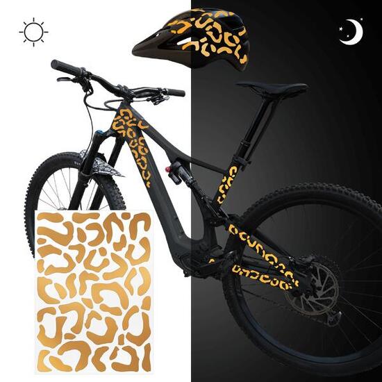 reflektierende Aufkleber Sticker Fahrrad Helm Reflektor Folie MTB für Sicherheit