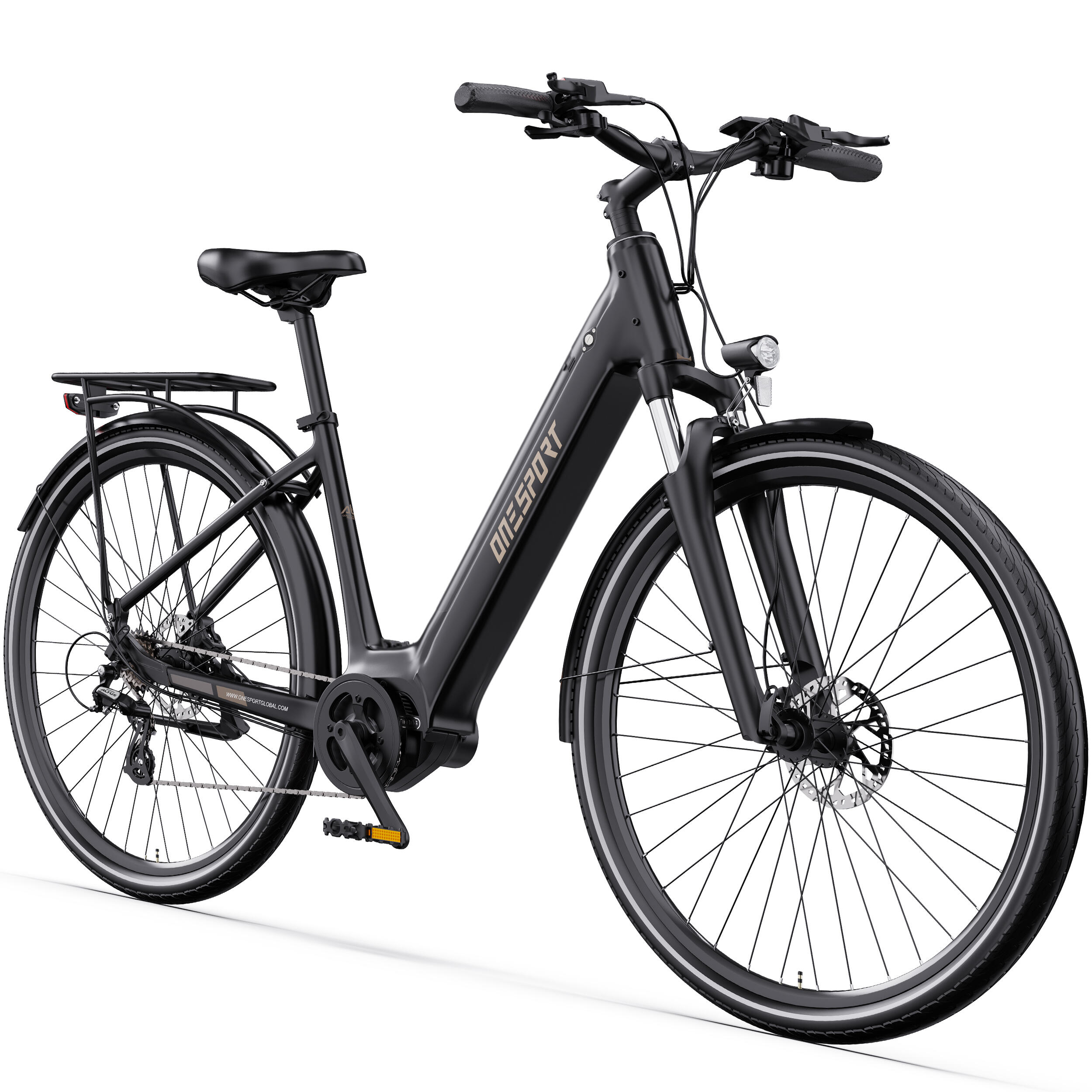 ONESPORT Bici elettrica ONESPORT OT07 – motore centrale BAFANG M210, batteria da 504 Wh