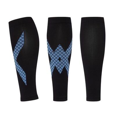 Manicotti polpaccio a compressione X-Sport - Sforzo e recupero - Nero e Blu