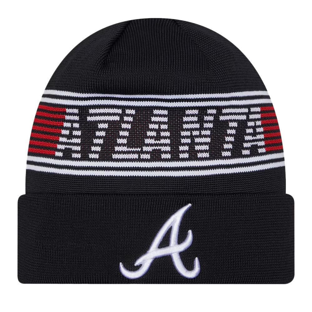 Men's New Era Atlanta Braves Black Beanie