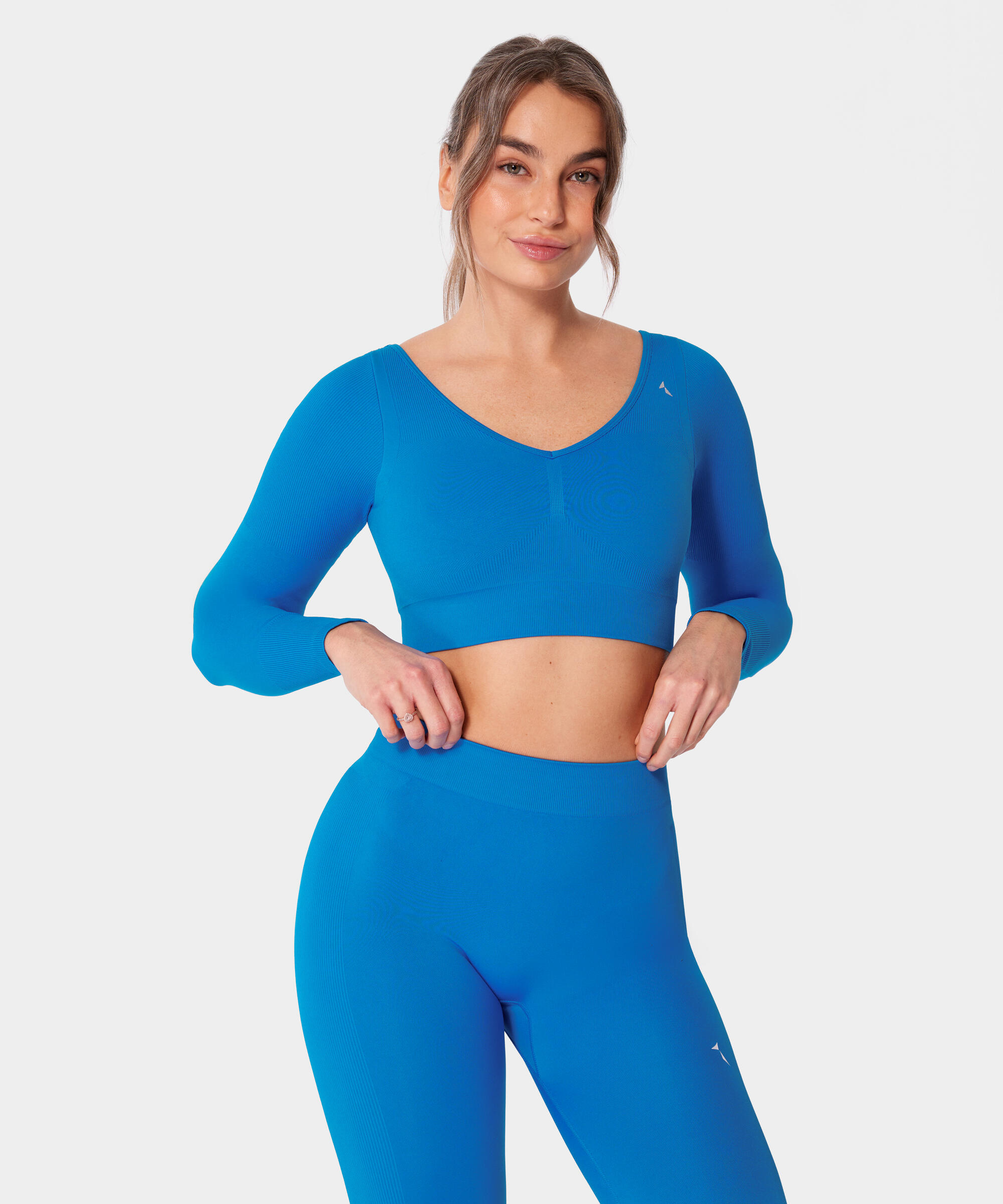 Bezszwowy longsleeve sportowy z wycięciem Carpatree Eris