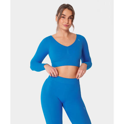 Bezszwowy longsleeve sportowy z wycięciem Carpatree Eris