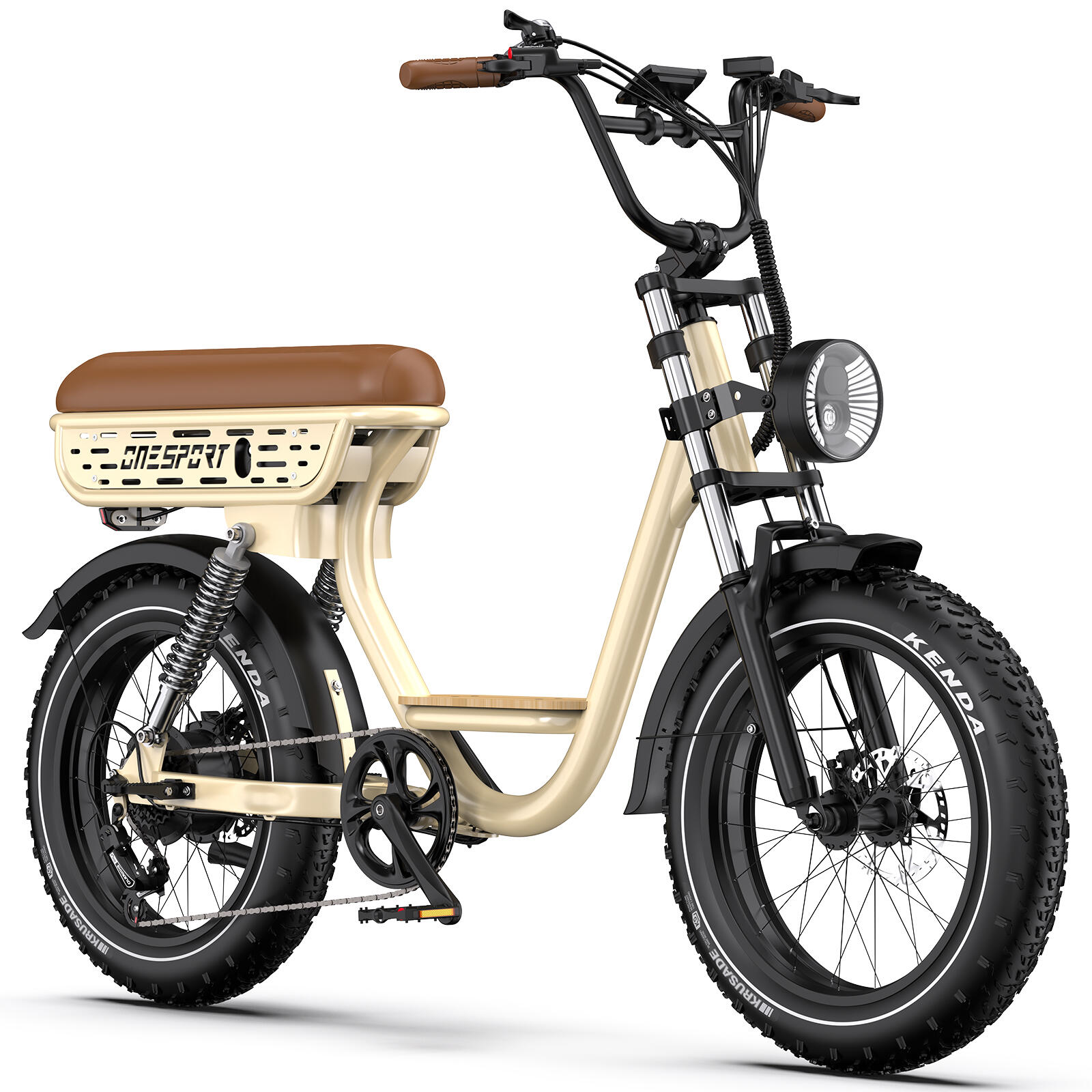 ONESPORT ONESPORT W77 – Bicicletta elettrica retrò 250W, batteria 864Wh, 20×4,0