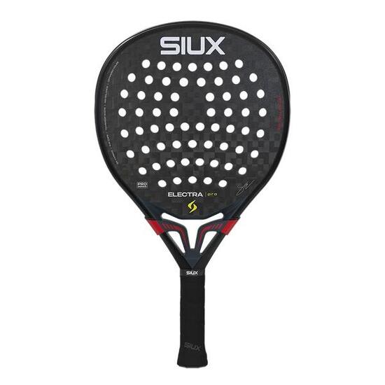 Siux - Pala de Pádel Electra Pro 2026 Shadow Red nivel profesional forma híbrida