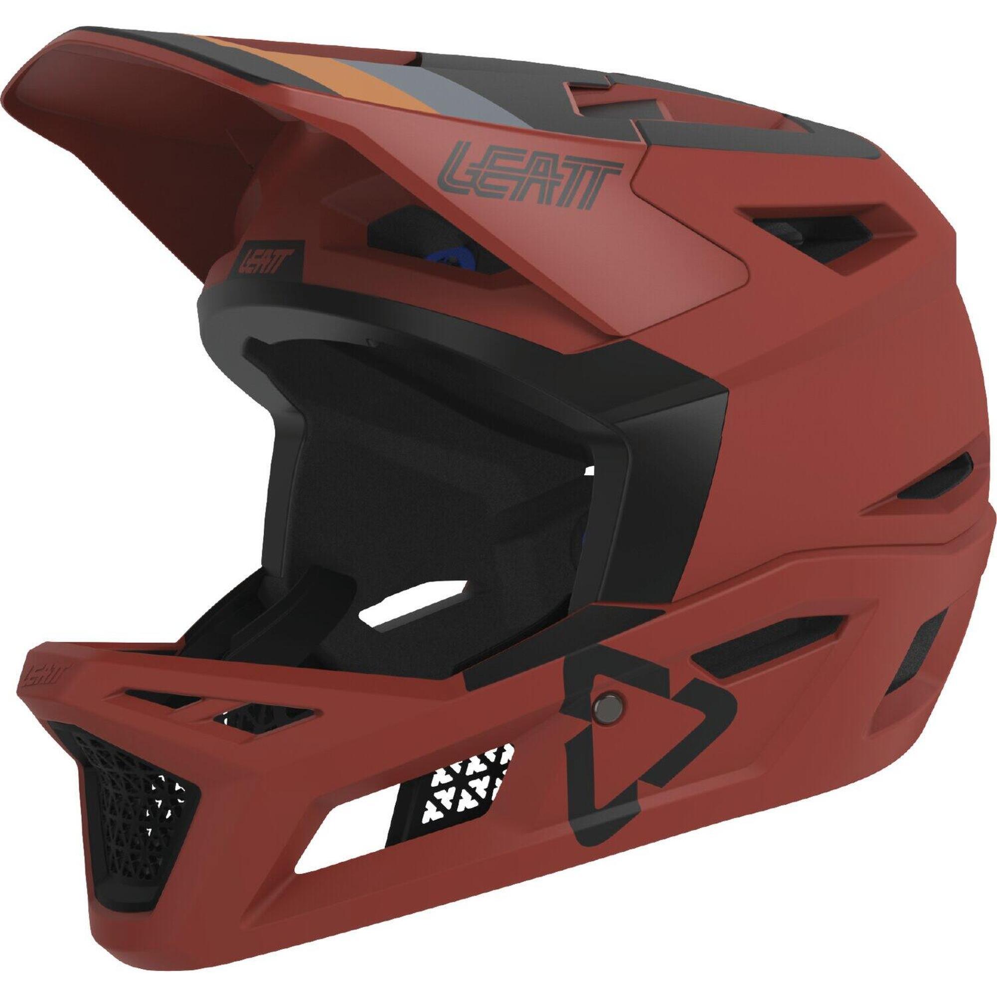 Leatt - Casque Vtt Intégral Gravity 4.0 Ventilé Et Certifié Downhill Red Pour Homme - Casque - Rouge - S - Decathlon