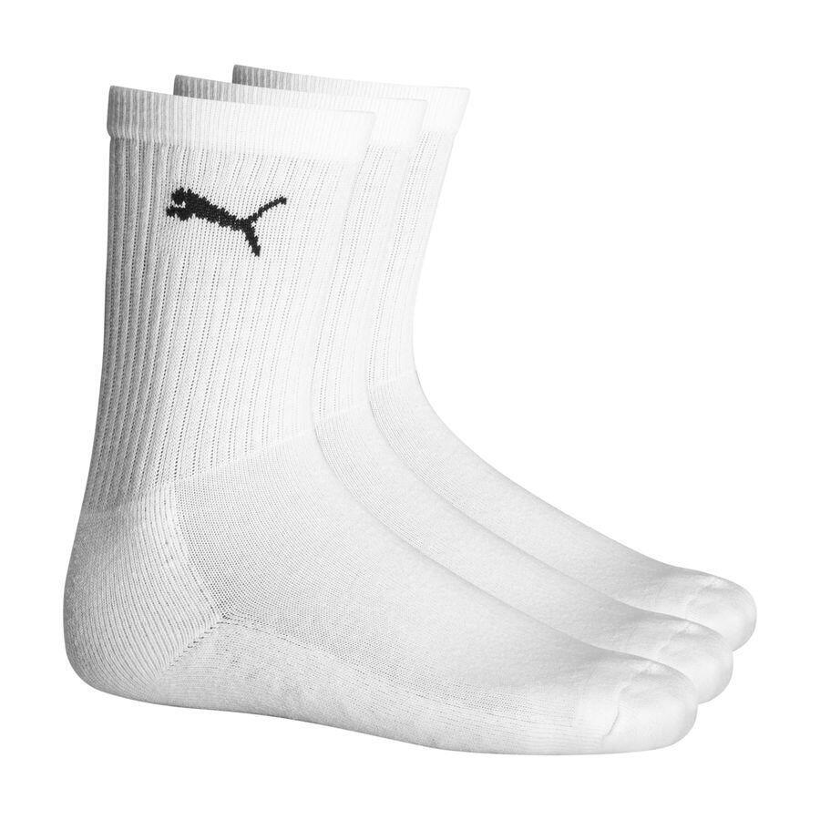 Puma - Chaussettes Enfant Puma Crew (x3) - Chaussettes - Blanc - 31/34 - Decathlon