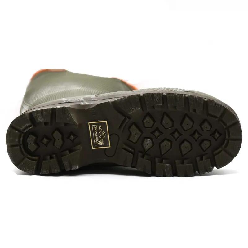 Bottes Percussion Stronger antidérapantes caoutchouc jersey Kaki 3/5