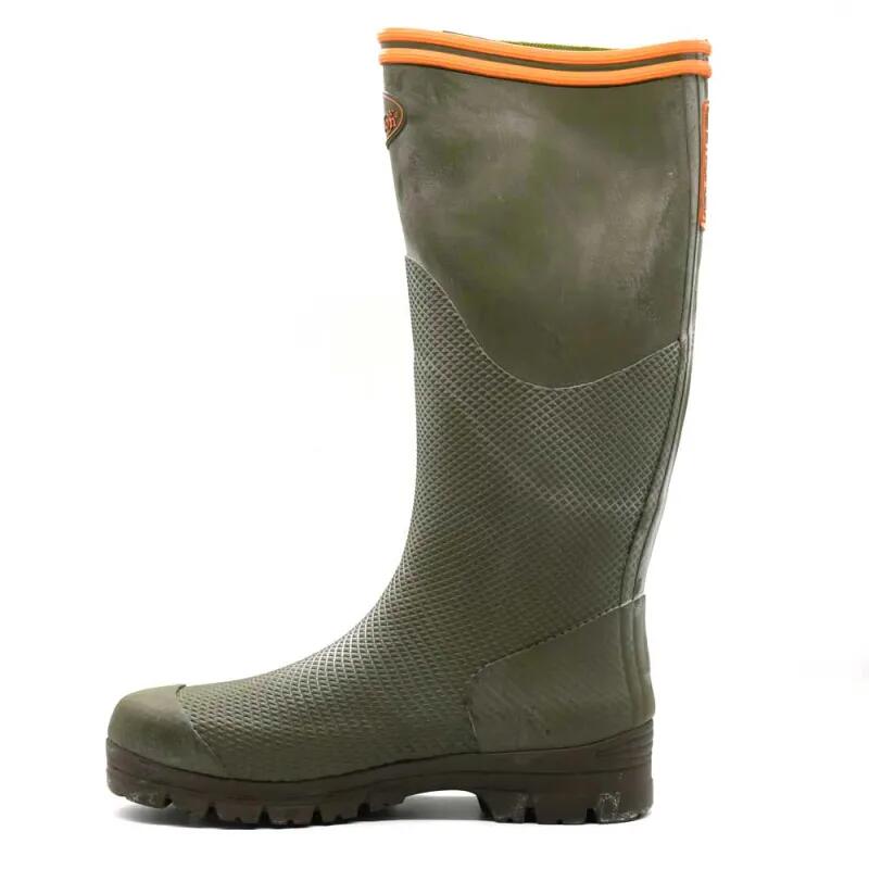 Bottes Percussion Stronger antidérapantes caoutchouc jersey Kaki 2/5