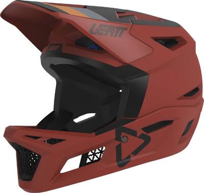 Casco MTB Gravity 4.0 integrale areato e certificato Downhill Arancione Uomo