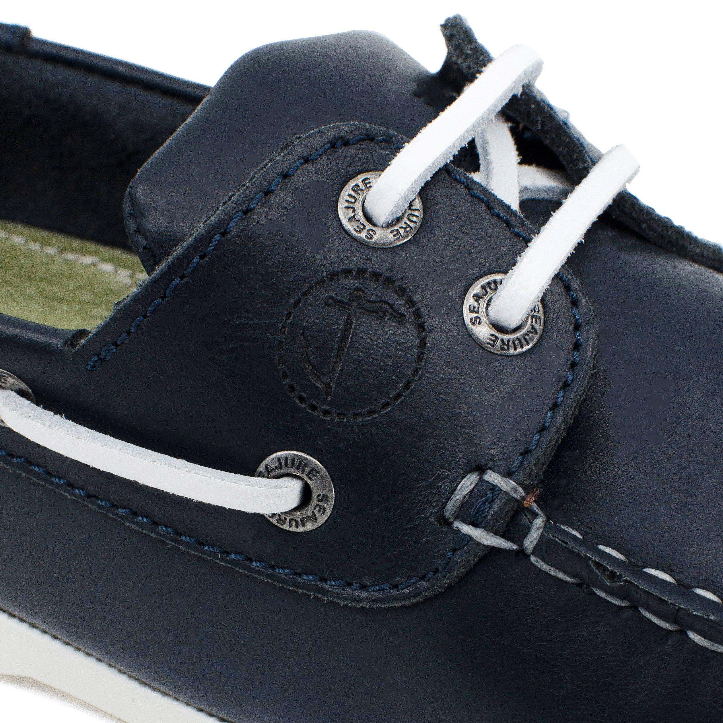 Donna Pelle Scarpe da Barca Cannon Blu navy 5/8