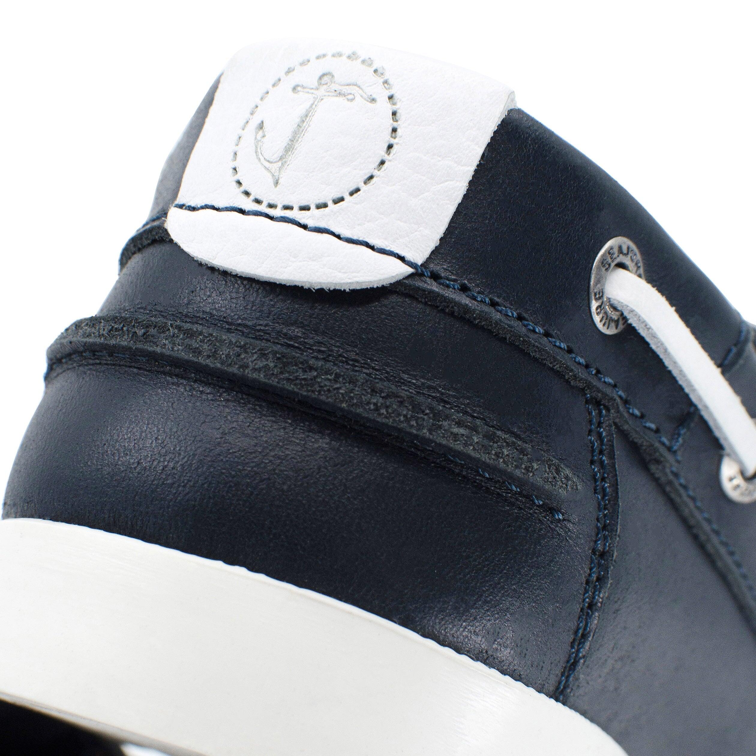 Donna Pelle Scarpe da Barca Cannon Blu navy 6/8