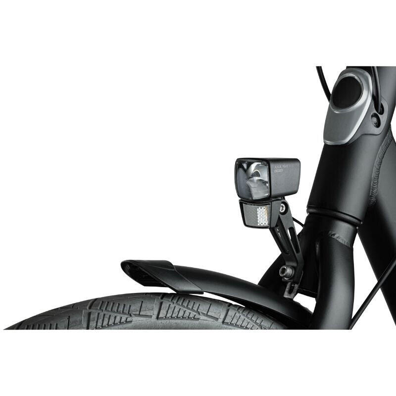 ECLAIRAGE VELO A DYNAMO ARRIERE SUR PORTE-BAGAGE AXA RAY STEADY Eclairage A L Arret 4mn Noir Entraxe 50 Et 80mm