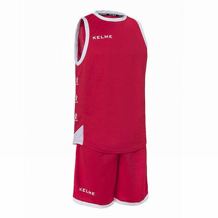 Camiseta Manga Corta Kelme Set Vitoria Unisex En Color Blanco Y Rojo