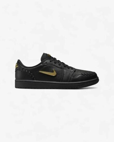 Jordan 1 Low Method of Make Black Metallic Gold (Women's)