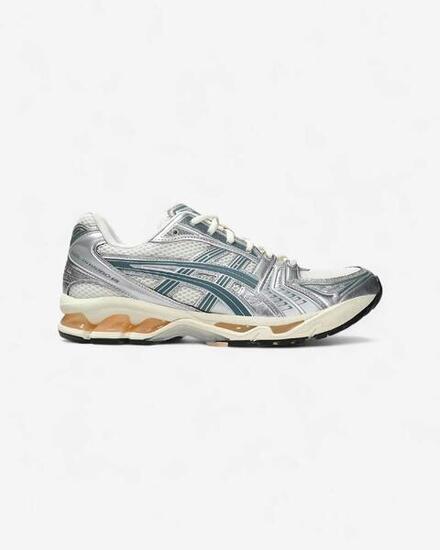 ASICS Gel-Kayano 14 Birch Pure Silver Teal Gold