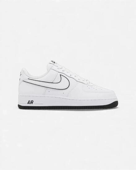 Nike Air Force 1 '07 Low White Black Outline Swoosh