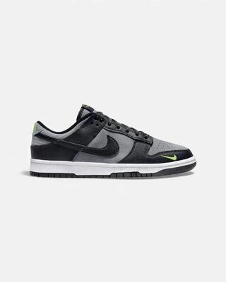 Nike Dunk Low Black Cool Grey Volt Mini Swoosh